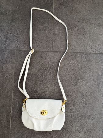 Umhängetasche weiss Damen Handtasche klein