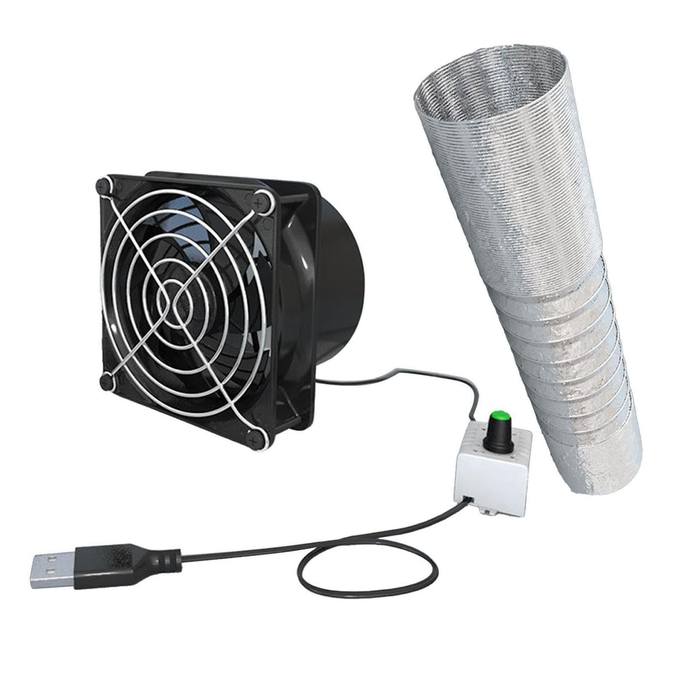 Ventilatori: Abluft ventilator geräuschlos Gewächshaus mit 3meter Rohr – Nuovo (secondo la descrizione) da Kirchdorf AG venduto da Apost008