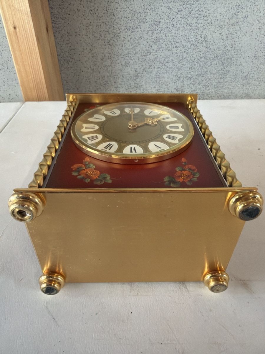 Orologi da terra & Orologi da parete: Antiker Tischuhr  mit Blumenmotiv, – Difettoso da Sirnach venduto da Fkobi 8