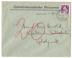 1934 Firmenbrief Zentralschweizerischer Pressverein Luzern