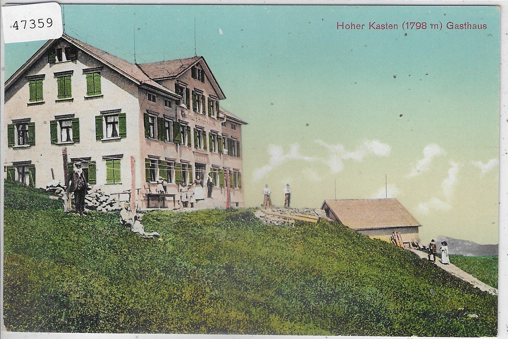 Cartoline postali: Hoher Kasten - Gasthaus - Litho – Usato da Ettingen venduto da Kartenplanet