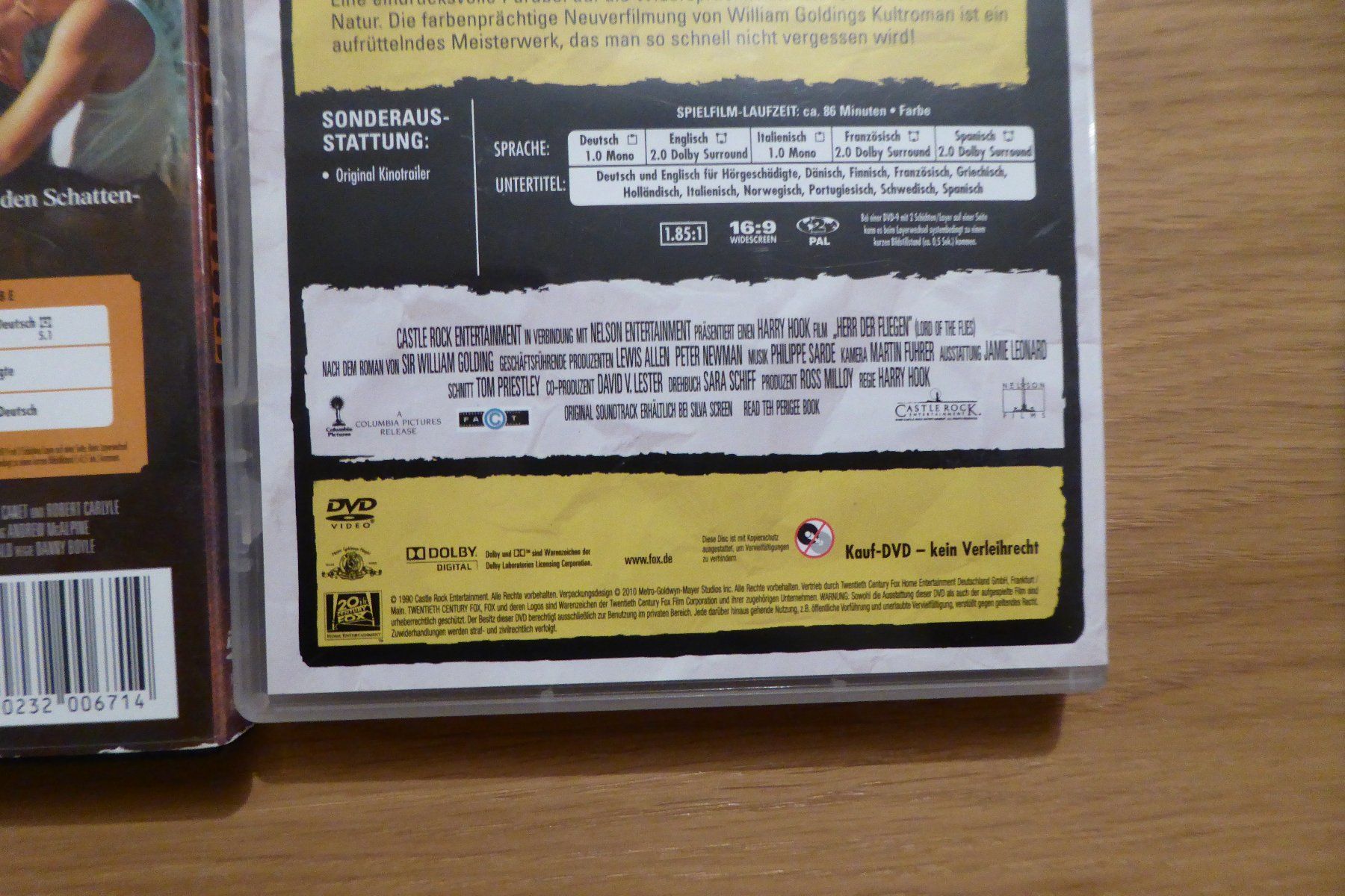 Tutti i DVDs: 2x DVD Herr der Fliegen & The Beach – Usato da Allschwil venduto da Summelsarium 5