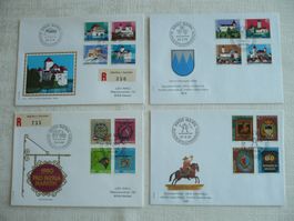 Pro Patria 1978 - 81 4 FDC SBK B178 - B193