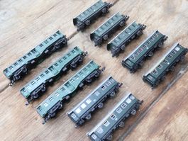 ROCO & Co 10 x Personenwagen Set Spur N