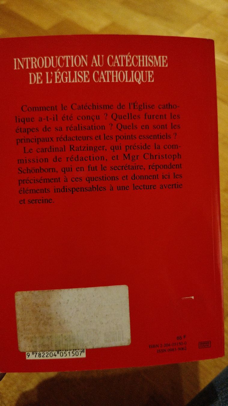 Libri: Introduction au Catéchisme de l'église catholique – Usato da Chernex venduto da ced_zt5y 1
