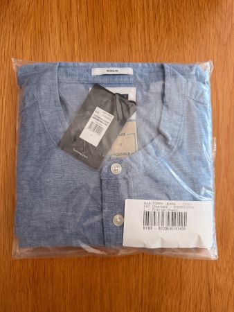 Herrenhemd Tommy Jeans Regular Blau Grösse L neu mit Etikett