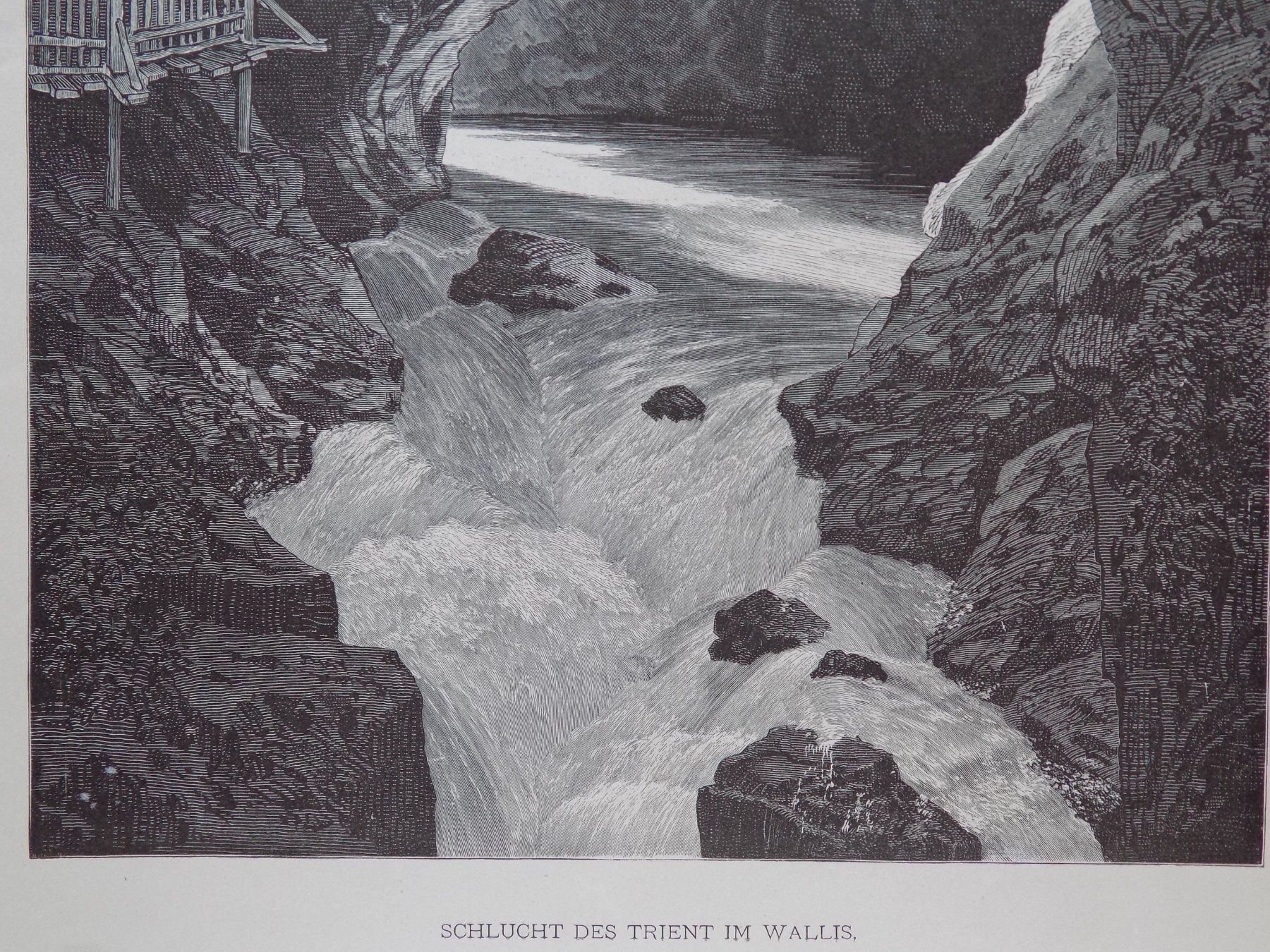 Incisioni: Trient Schlucht im Wallis – Usato da Risch venduto da Rischli15 3