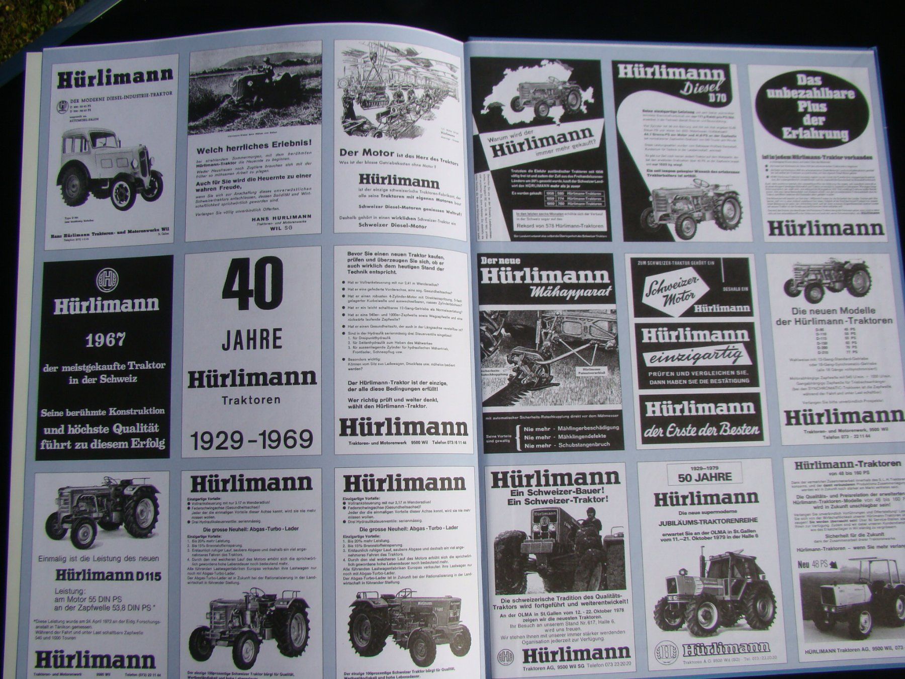 Libri: Buch Hürlimann Traktor Prospekte 1929 - 1983 Röthlin – Usato da Walzenhausen venduto da Vanquish711 9