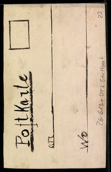 Cartoline postali: Handgemalt: Stuttgart, Idyllische Ortspa – Usato da Berlin venduto da bartko-reher 1
