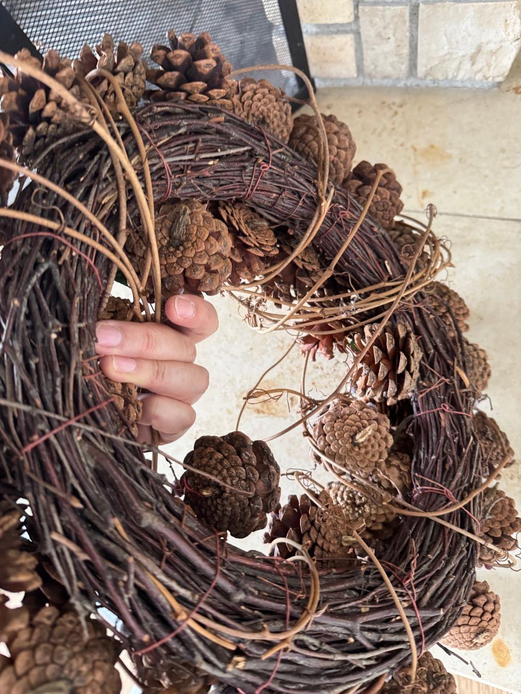 Toutes les décorations: Weihnachtskranz mit echten Tannenzapfen 40 cm Durchmesser – D'occasion à Kirchdorf AG par coco123 6