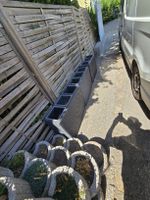 9 Rattern Blumenkübel in Schwarz in sehr guten Zustand
