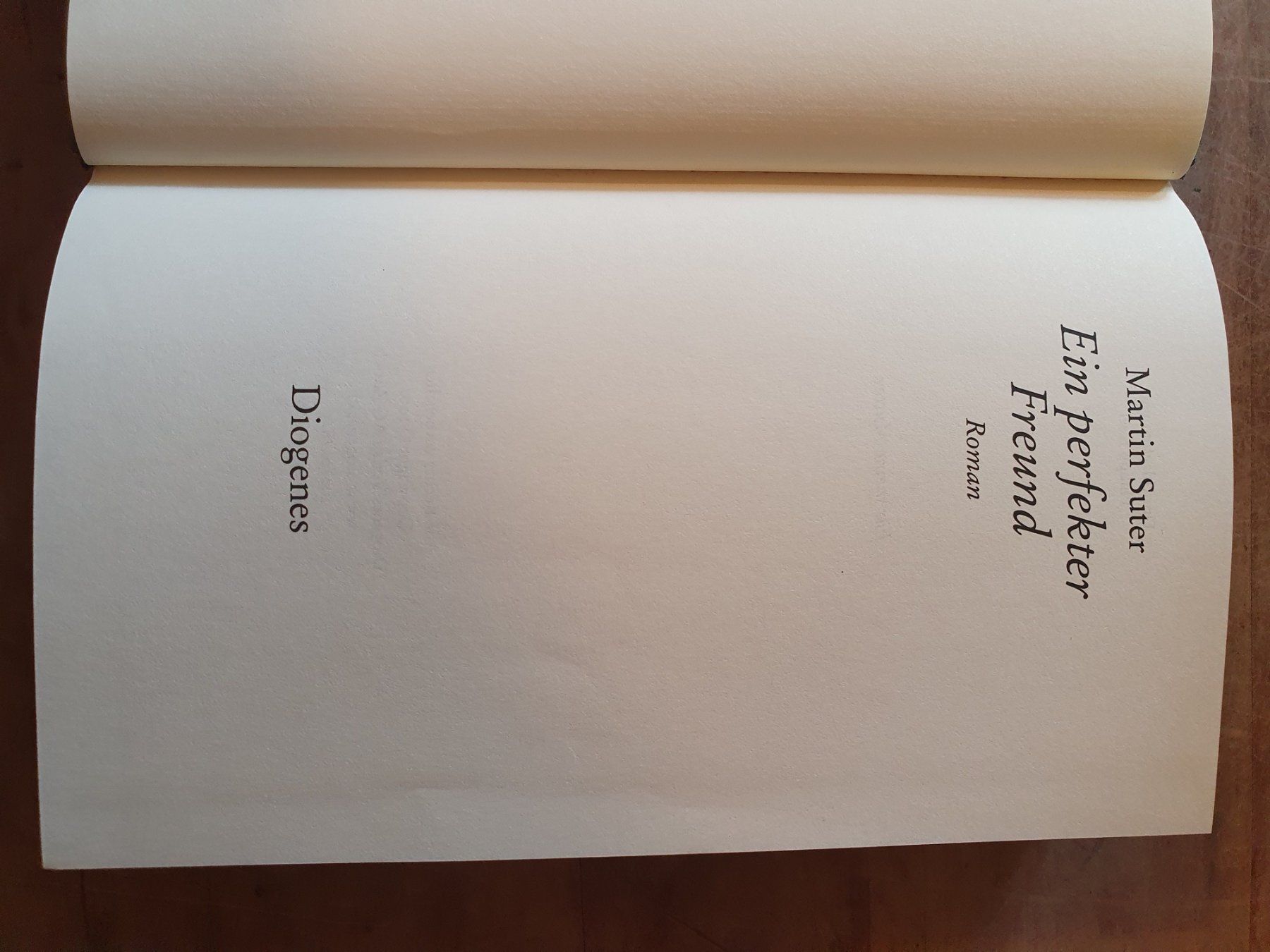 Libri: Ein perfekter Freund Martin Suter Diogenes – Usato da Zürich venduto da loosebone 2