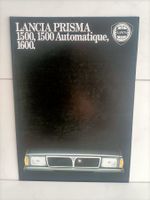 Brochure Catalogue Lancia Prisma 1986 (9481) 1500, 1500 auto