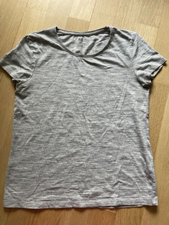 H&M Sport T-Shirt Grau Melange, Grösse 10-12 J