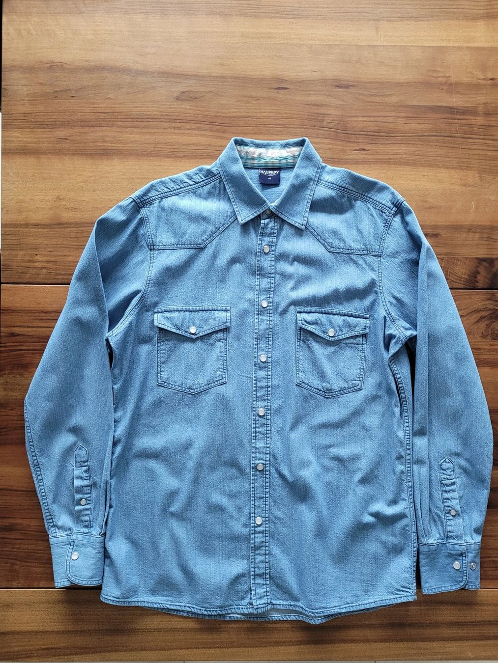 Camicie: schönes Herren Jeans Hemd Gr.40 mit "Perlmutköpfen" – Nuovo (secondo la descrizione) da Birrwil venduto da Mischabel1 1