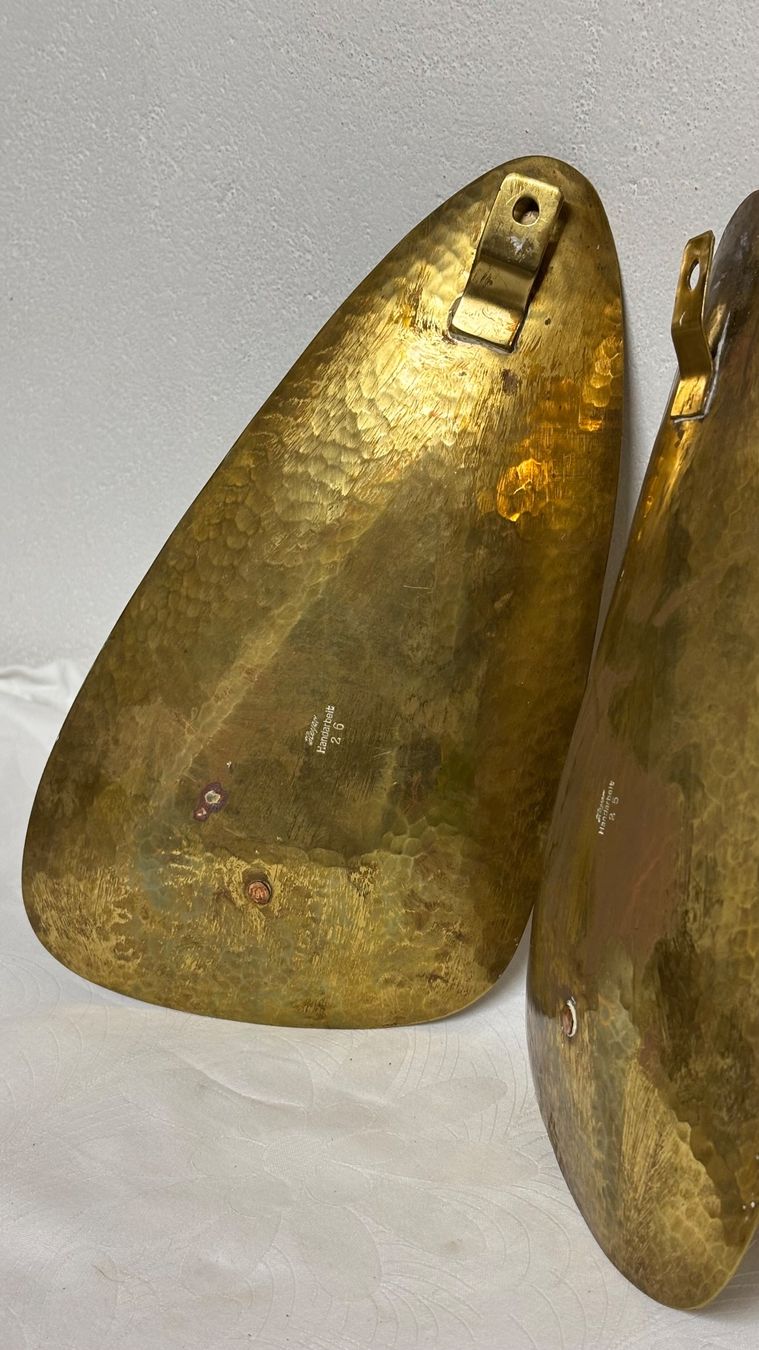 Portacandele: Mid Century Design Brass Wall Sconce Pair – Usato da Zürich venduto da jas_5mwh 6