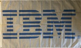 IBM Fahne Computer Laptop IT  Software Hardware PC Flag Logo