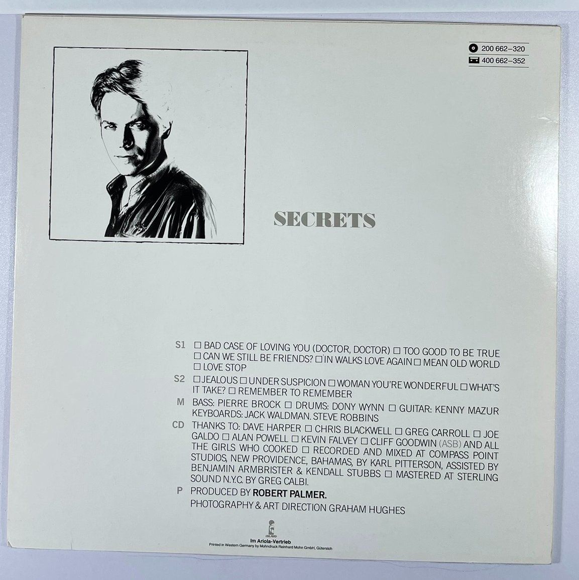 Dischi in vinile: LP: ROBERT PALMER -  Secrets (1979) – Nuovo (secondo la descrizione) da Frenkendorf venduto da Yard-Sale-2000 1