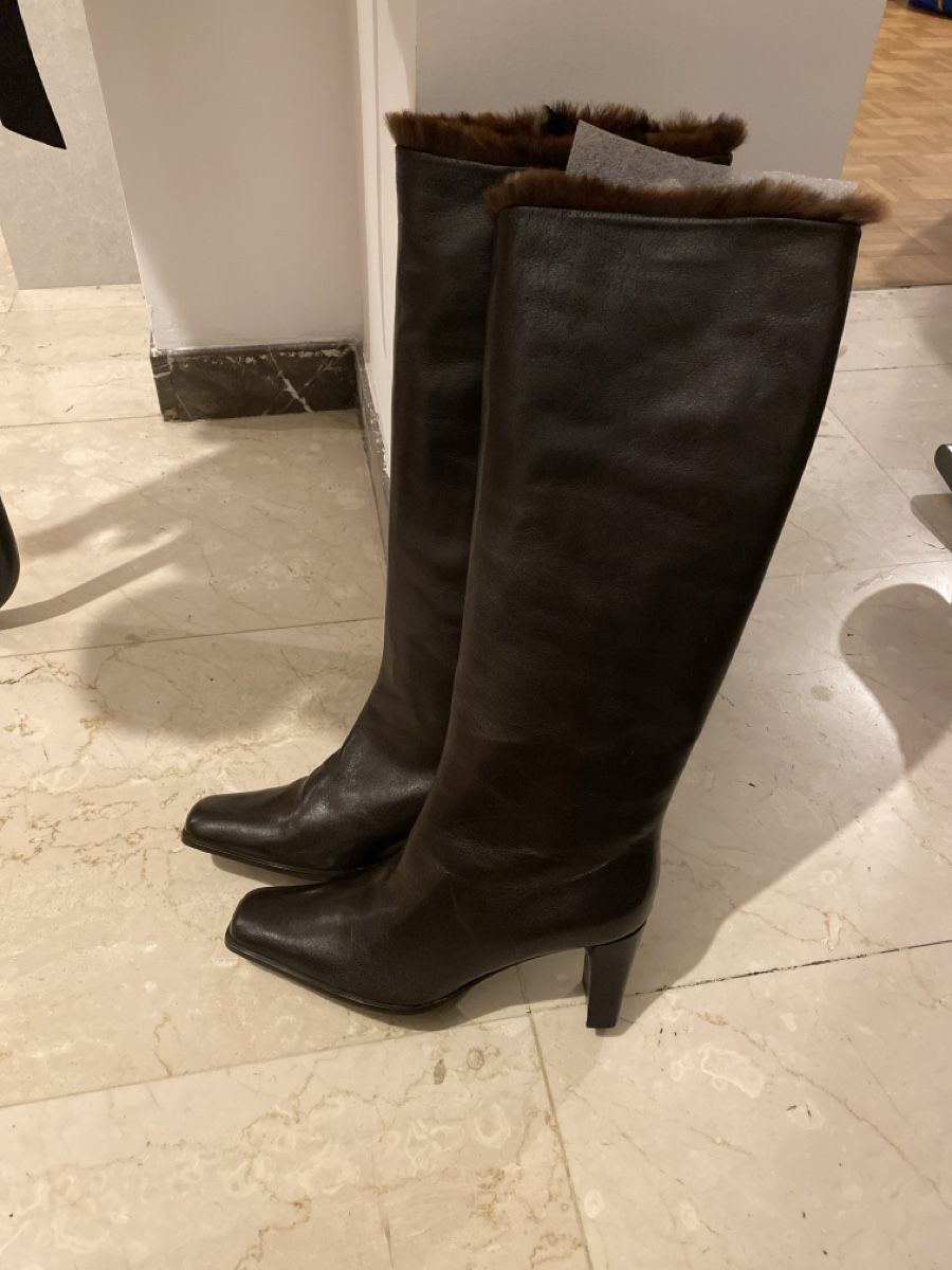 Scarpe da donna: Stiefel Leder mit Pelz 38 – Nuovo e nell'imballaggio originale da Viganello venduto da Cathy3