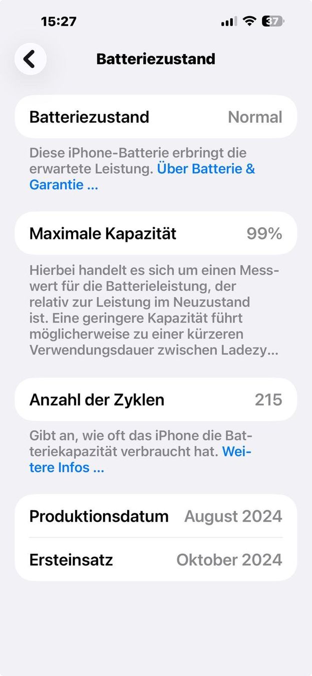 Apple Handys / Smartphones: iPhone 16 Plus - Schwarz – Gebraucht aus Walterswil SO von Ultio 4