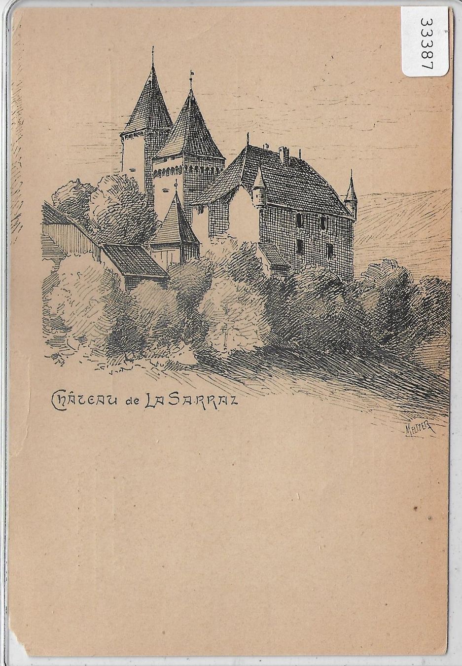 Cartoline postali: Chateau de La Sarraz - Meltzer - Chocolat Cailler – Difettoso da Ettingen venduto da Kartenplanet