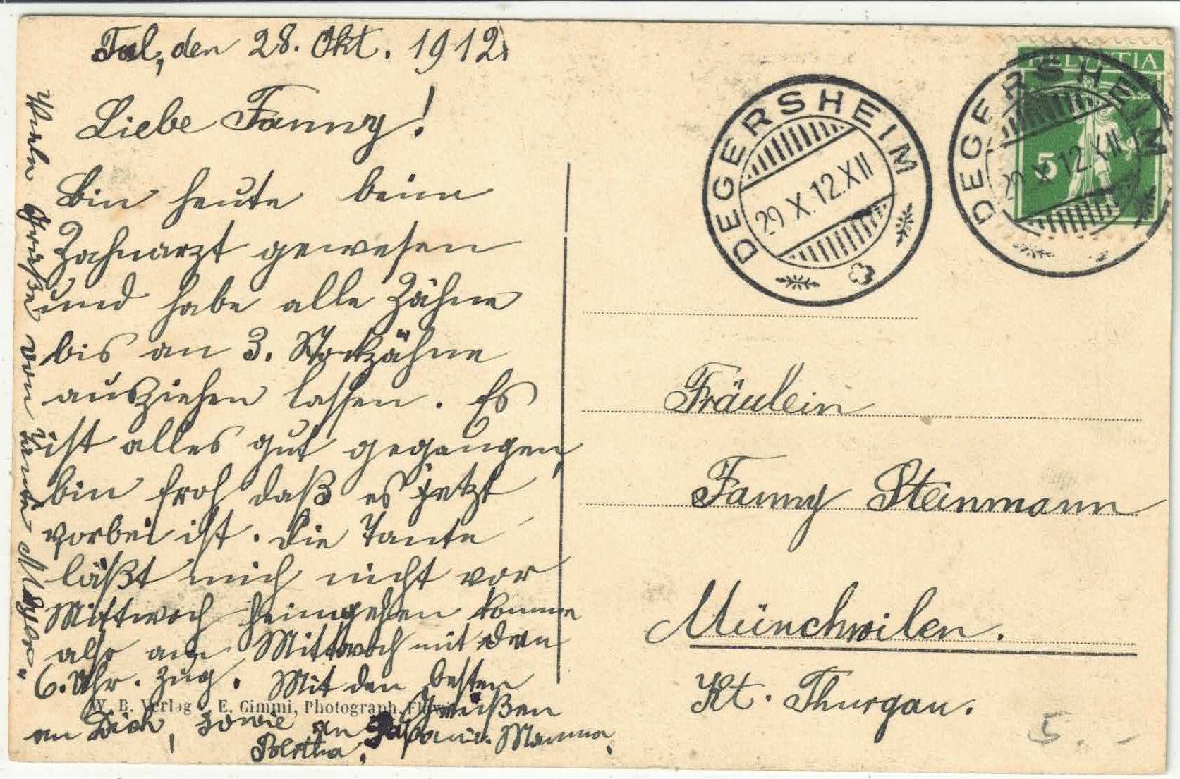 Cartoline postali: Flawil - Dorfansicht mit Kirche – Difettoso da Ettingen venduto da Kartenplanet 1