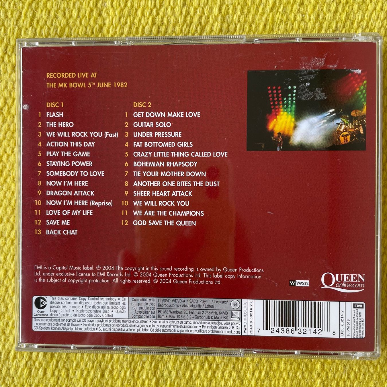 CDs: QUEEN-2CD LIVE AT THE BOWL 5.JUNI 1982 – D'occasion à Rorschacherberg par CD-Roli 1