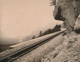 Fotografie antik Brünigbahn Linie zur Urzeit!