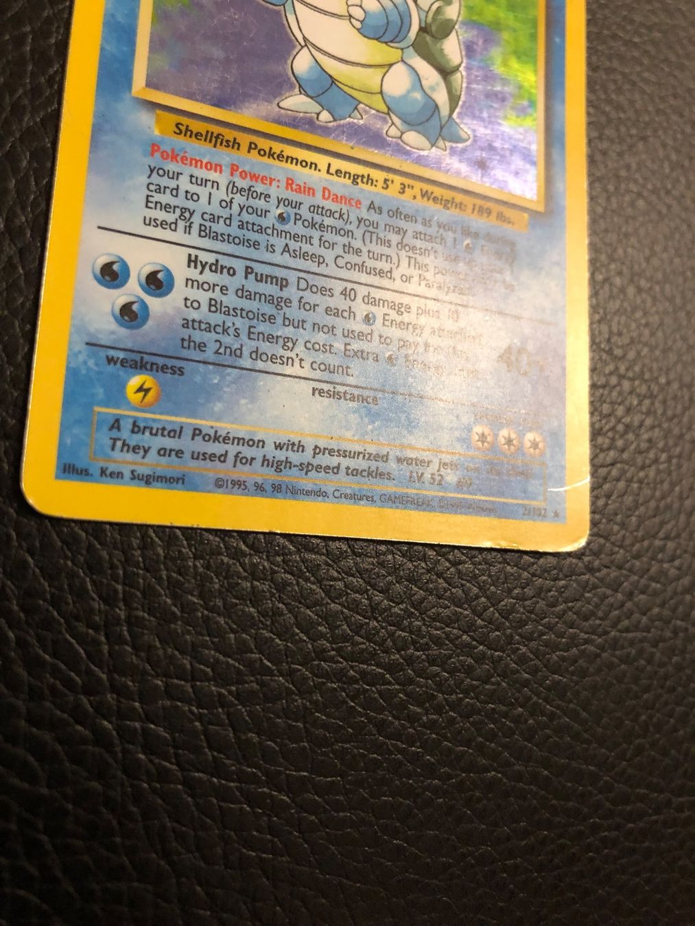 Pokémon Cartes à collectionner: 1999 Base Set Blastoise Holo 2/102 Ab 1 – D'occasion à Paradiso par Pkmn10 1