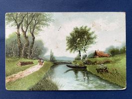 Alte Ansichtskarte von Lörrach nach Bern, gelaufen 1911