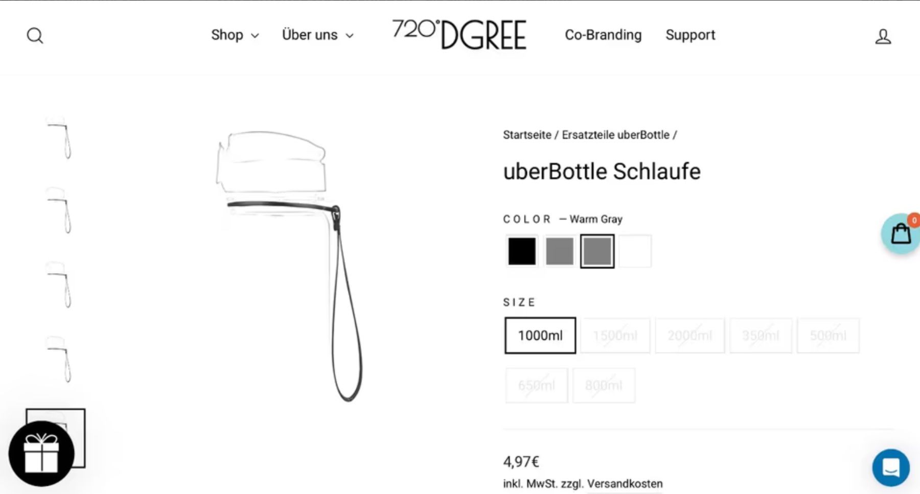 Trinkflaschen & Thermosflaschen: 720°DGREE uberBottle Deckel & Sieb & Schlaufe – Neu (gemäss Beschreibung) aus Muri AG von iguana-30 6
