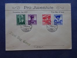 1939 Pro Juventute FDC mit glasklaren Stempel - Adresslos