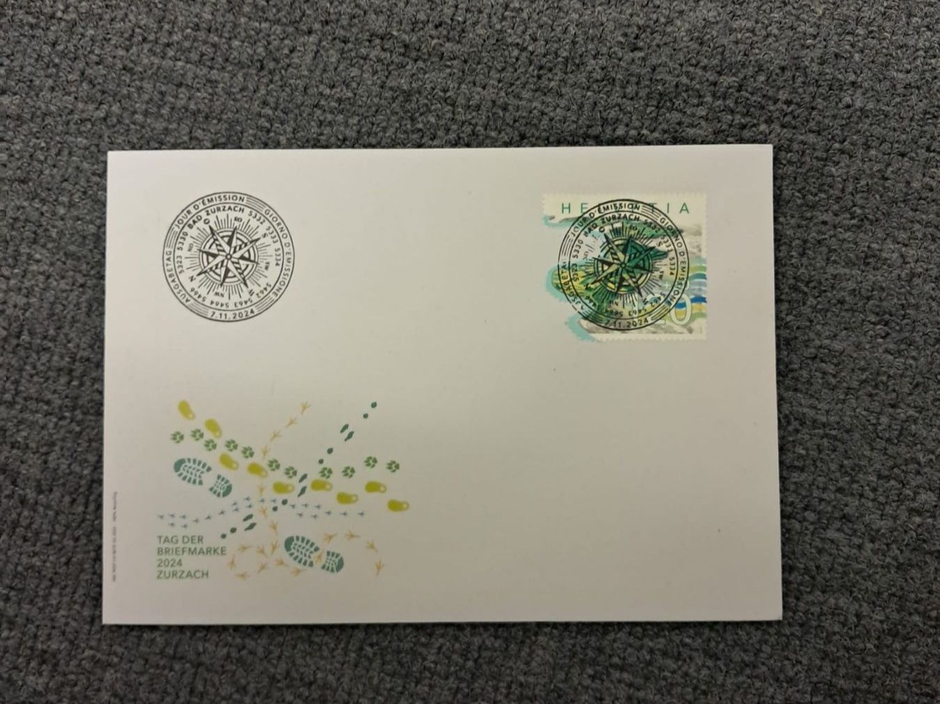Alle Briefmarken: FDC 07.11.2024 Vollstempel Block Ausschnitt – Gebraucht aus Lengwil von Brumar0