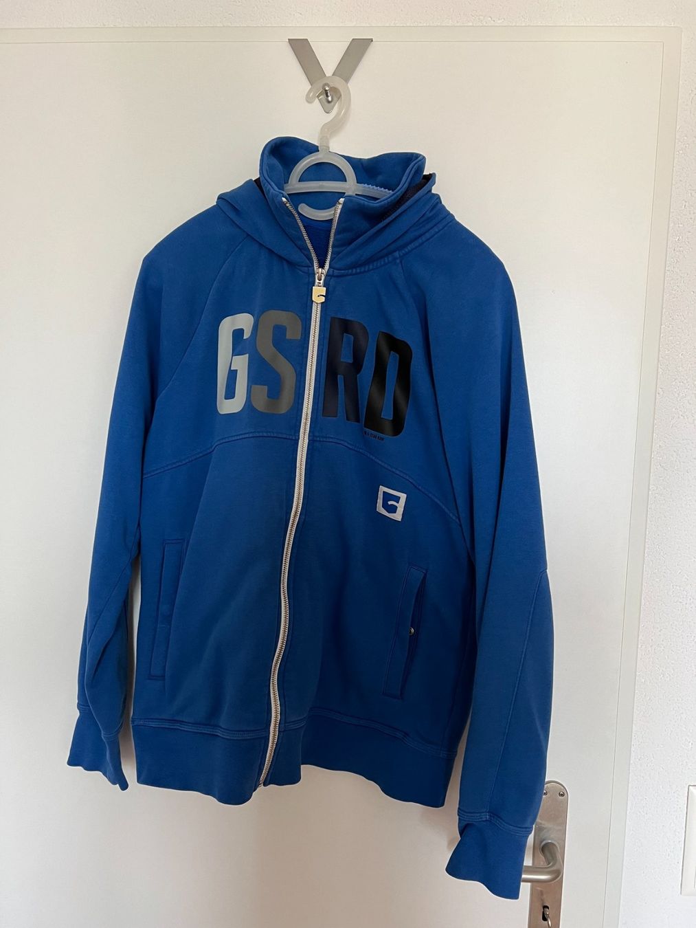 G-Star Maglioni & Felpe: G-Star Raw Herren Kapuzenpullover Jacke Grösse L Blau – Usato da Allschwil venduto da mkraus09