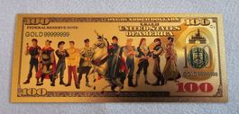 100 Dollar Gold Note Disney "Prinzen" SAMMLERSTÜCK