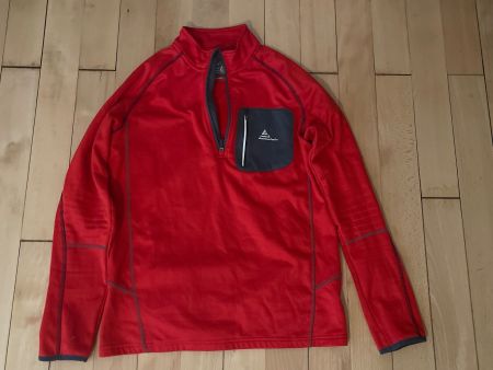 Peak Mountain Fleecejacke Gr. L rot, Top Zustand!