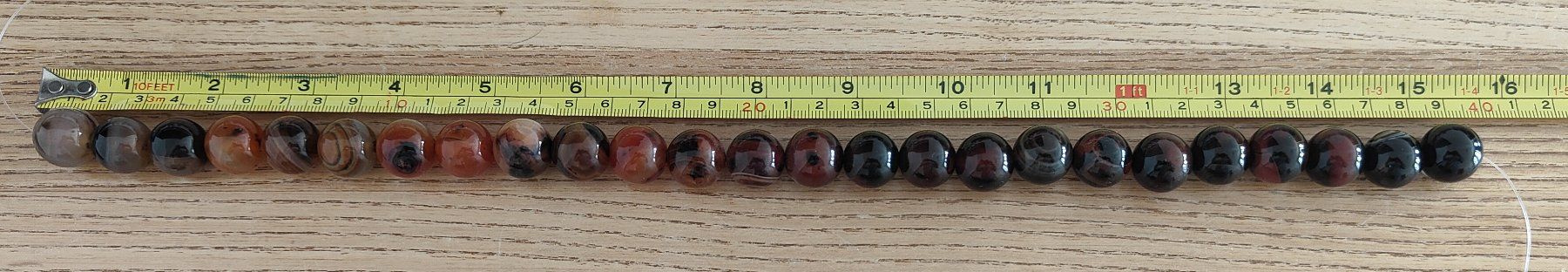 Pietre preziose: Buntachat Beads ca. 16mm, Strang – Nuovo e nell'imballaggio originale da Rümlang venduto da 21f 2