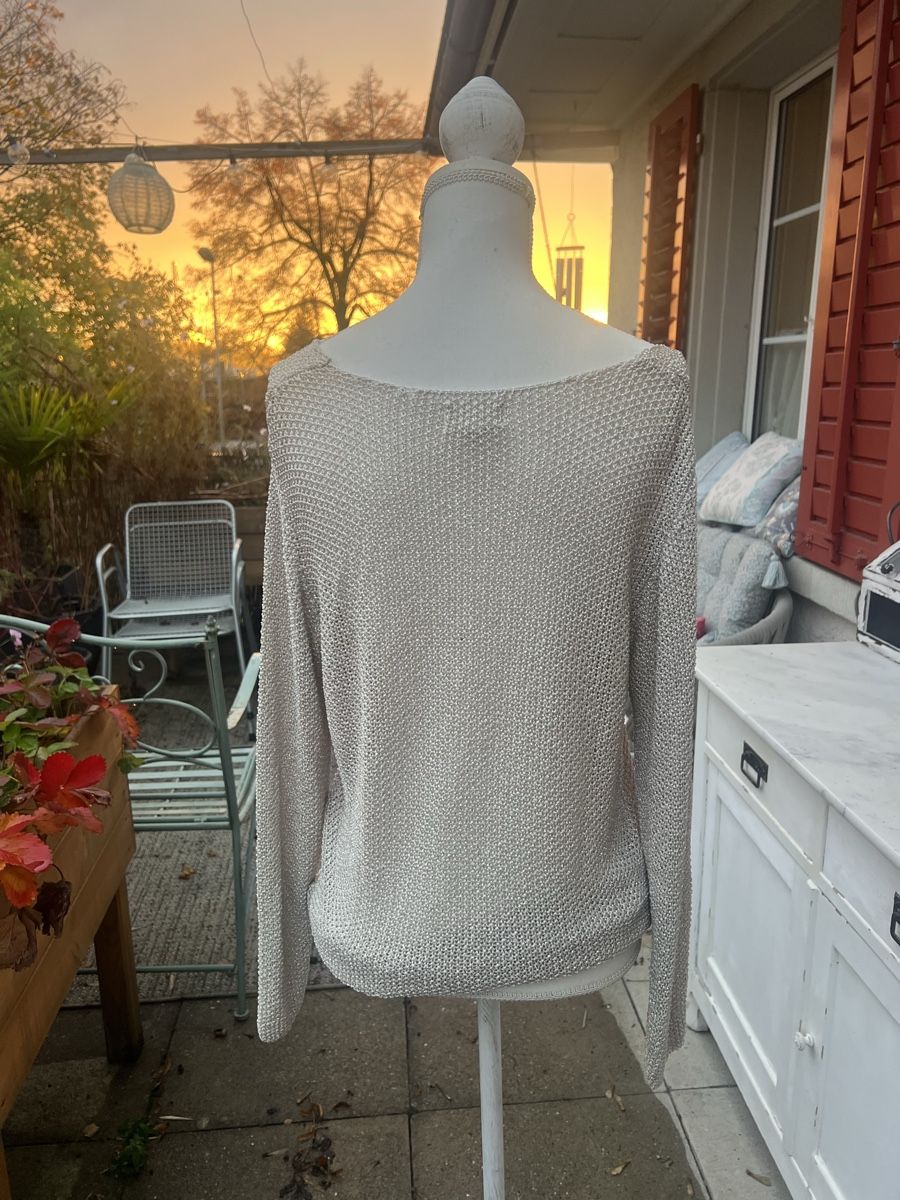 Pullover & Sweatshirts: Not Shy Glitzerpullover Champagner M – festlich & edel – Gebraucht aus Hinwil von Szaeni 2