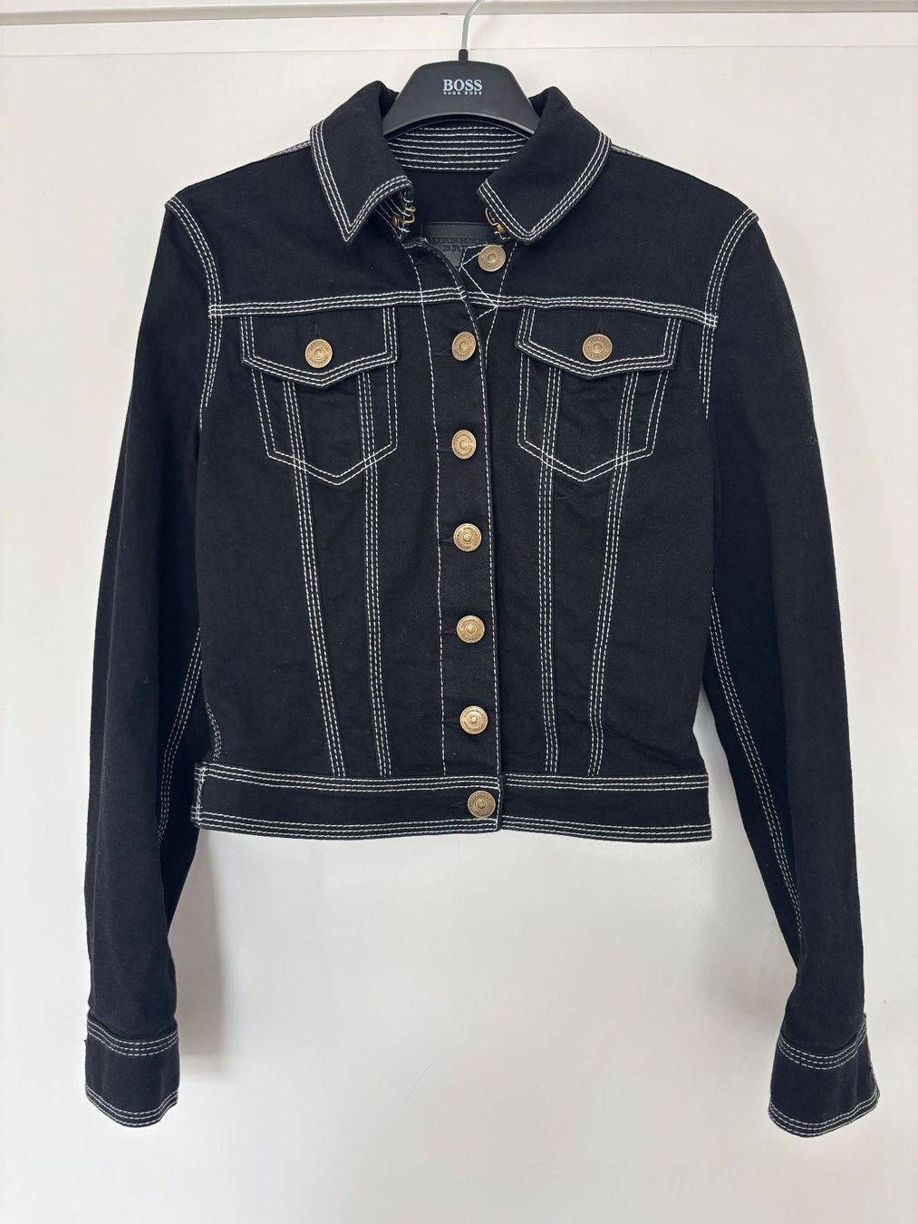Burberry Jacken: BURBERRY  Jeansjacke schwarz elastisch 34 – Gebraucht aus Herrliberg von mayfi