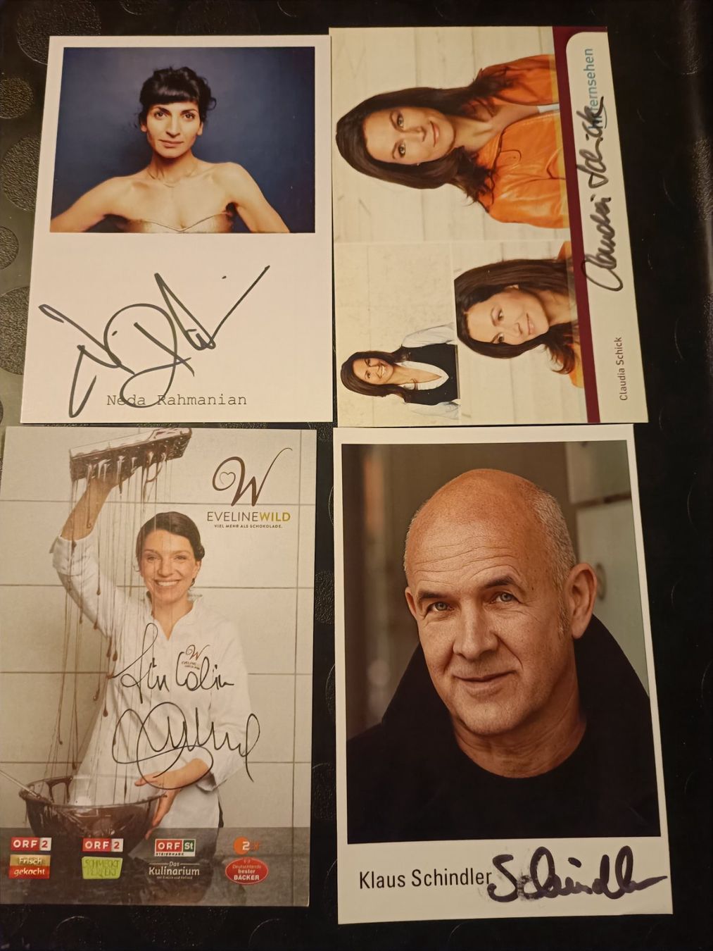 Autografi: TV Mix - 4 signierte Autogrammkarten - Set – Usato da Menziken venduto da Artographs