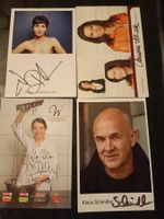 TV Mix - 4 signierte Autogrammkarten - Set