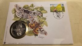1997 Medallienbrief WWF Kleines Nachtpfauenauge