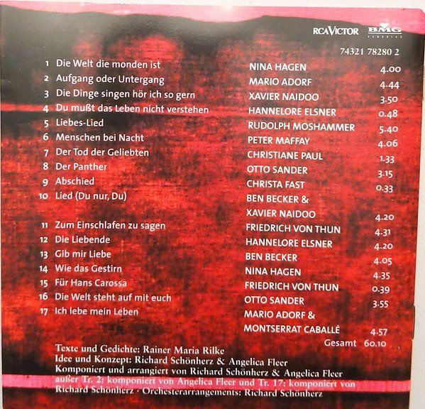 CD: RILKE PROJEKT BIS AN ALLE STERNE CD – Usato da Kandergrund venduto da Sososo 8