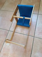 Kindersitzli Holz blau für an Tisch