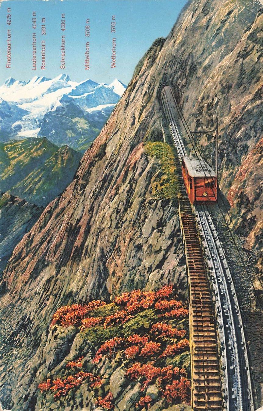 Cartes postales: Pilatusbahn eselwand und berneralpen – D'occasion à Biasca par Blenio71