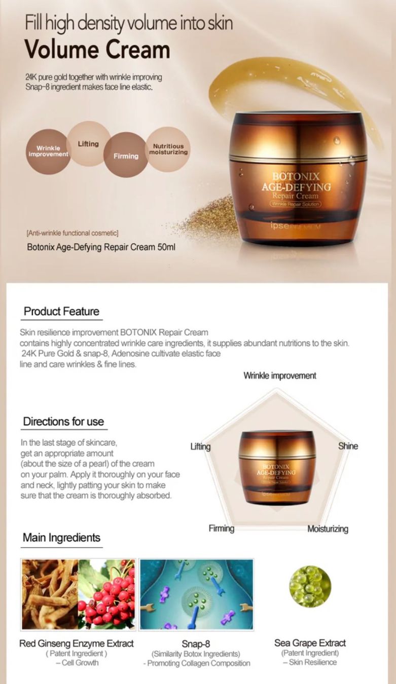 Cream Soins du visage: IPSE Premium Botonix Age-Defying, skincaire coréenne – Neuf avec emballage d'origine à Genève par len_5q5n 3