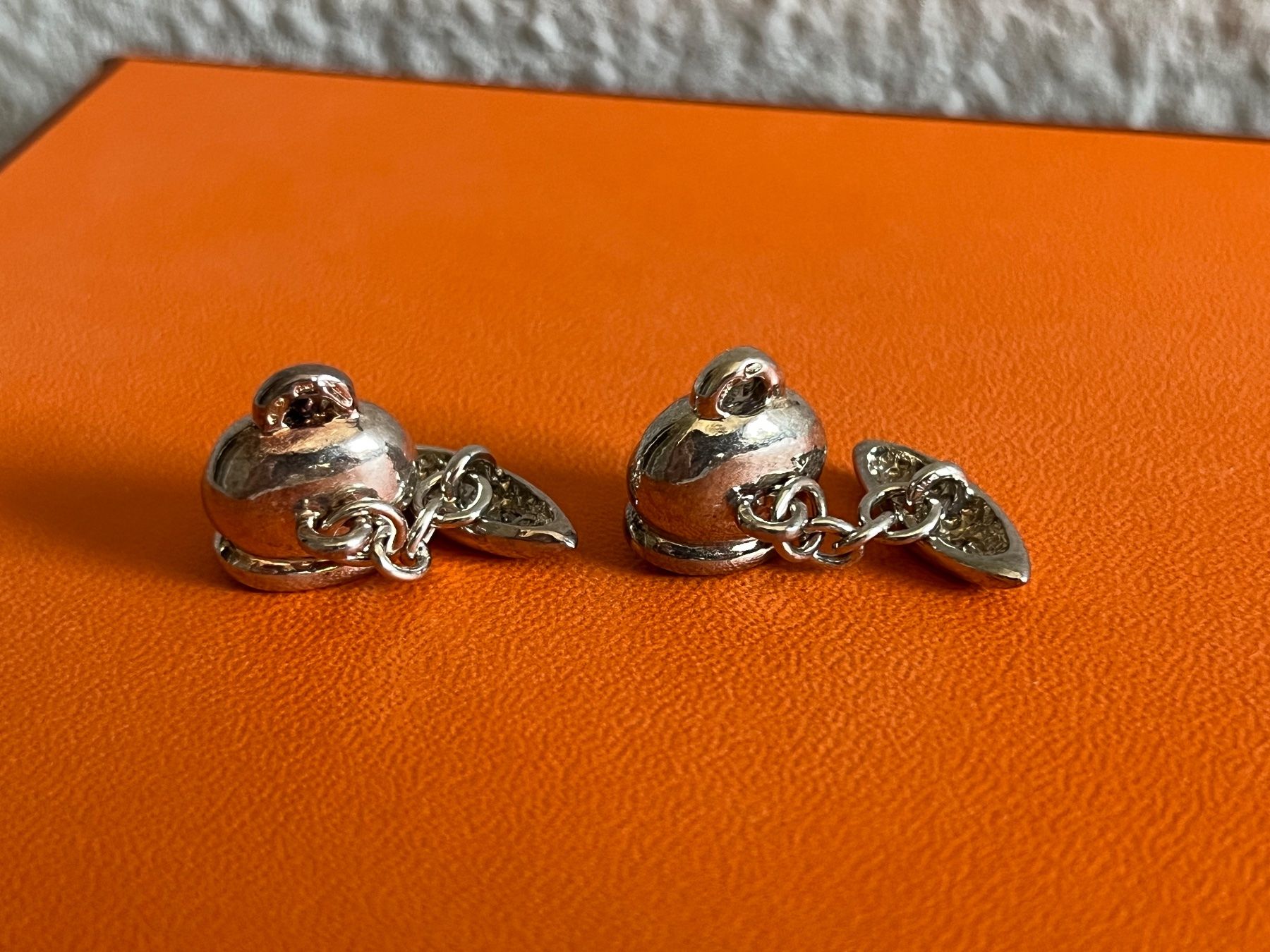 Manschettenknöpfe: CHANTECLER Capri silver cufflinks gemelli campanella – Gebraucht aus Lugano von LVC 5