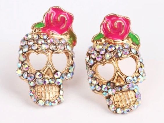 Orecchini pendenti & Orecchini a lobo: Ohrringe Santa Muerte – Nuovo e nell'imballaggio originale da Gams venduto da Mariawicca 1