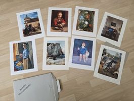 Kunstdrucke, 8 Stück, Klassische Gemälde, wie neu