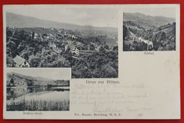 Gruss aus Hütten 1903 - 3 Ansichten
